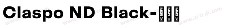 Claspo ND Black字体转换